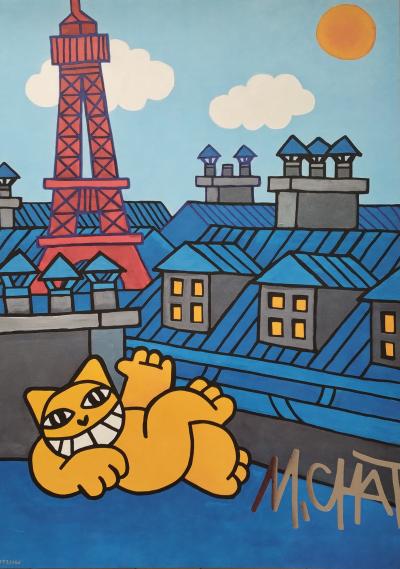 M Chat (1977) - Sur les toits - sérigraphie 2