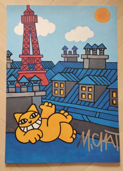 M Chat (1977) - Sur les toits - sérigraphie 2