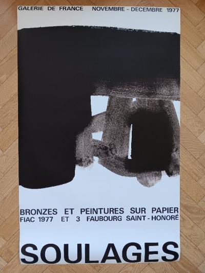 Pierre Soulages - Affiche originale d’exposition - 