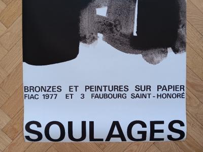 Pierre Soulages - Affiche originale d’exposition - 