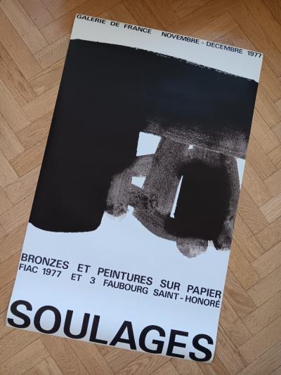 Pierre Soulages - Affiche originale d’exposition - 