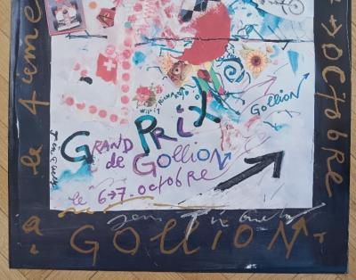 Jean Tinguely - Affiche originale Grand Prix de Gollion 1990 - Signé 2