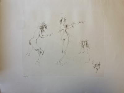 Leonor FINI - L’effroi, gravure originale signée 2