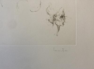 Leonor FINI - L’effroi, gravure originale signée 2