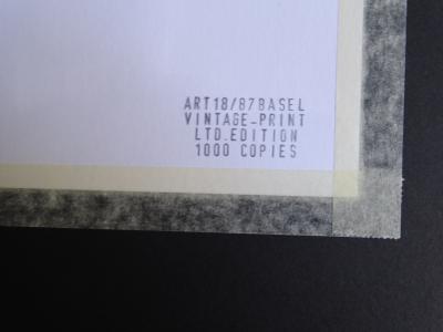 Andy Warhol - Éléphant, extrait de la série Espèces menacées - 1987, sérigraphie 2