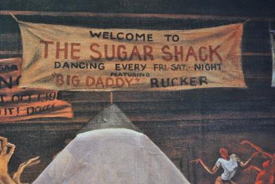 Ernie BARNES : Sugar Shack, SERIGRAPHIE signée, 2002 2