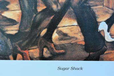 Ernie BARNES : Sugar Shack, SERIGRAPHIE signée, 2002 2