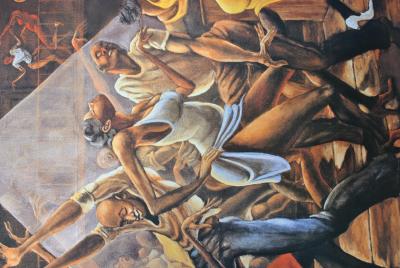 Ernie BARNES : Sugar Shack, SERIGRAPHIE signée, 2002 2