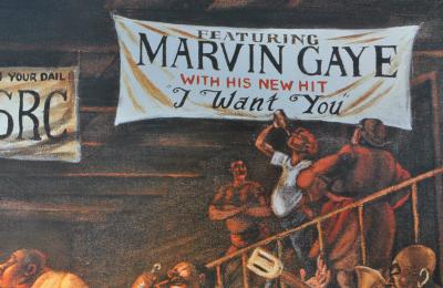 Ernie BARNES : Sugar Shack, SERIGRAPHIE signée, 2002 2