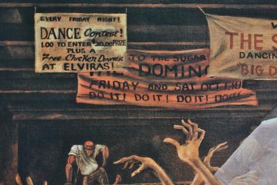 Ernie BARNES : Sugar Shack, SERIGRAPHIE signée, 2002 2