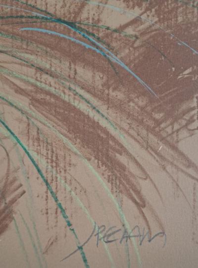 Jacques Pecnard - Jeune fille à la blouse verte, 1991 - Lithographie originale, signée et numérotée 2