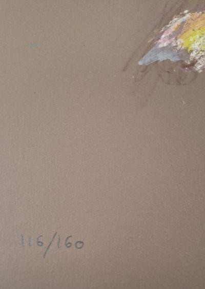 Jacques Pecnard - Jeune fille à la blouse verte, 1991 - Lithographie originale, signée et numérotée 2