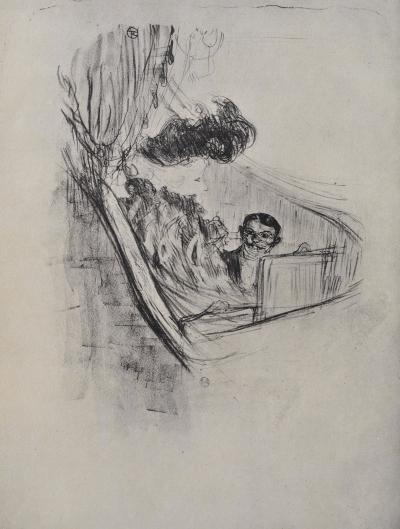 Henri de TOULOUSE-LAUTREC (d’après) : La chanteuse de cabaret,1927, Lithographie signée 2