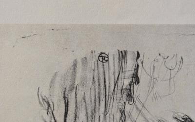 Henri de TOULOUSE-LAUTREC (d’après) : La chanteuse de cabaret,1927, Lithographie signée 2