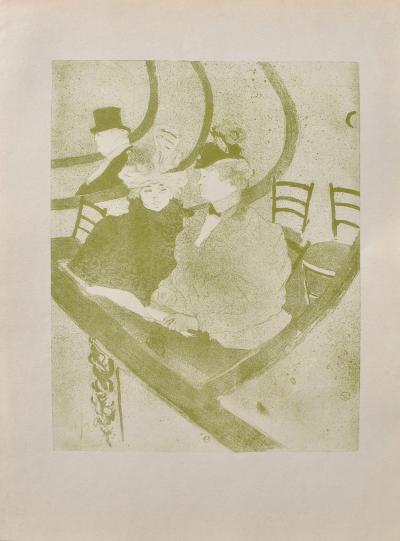Henri de TOULOUSE-LAUTREC (d’après) : Les deux soeurs, 1927, Lithographie signée 2