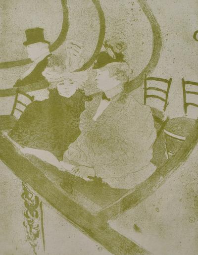 Henri de TOULOUSE-LAUTREC (d’après) : Les deux soeurs, 1927, Lithographie signée 2