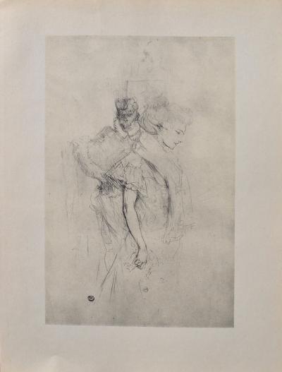 Henri de TOULOUSE-LAUTREC (d’après) : La modiste, 1927, Lithographie signée 2
