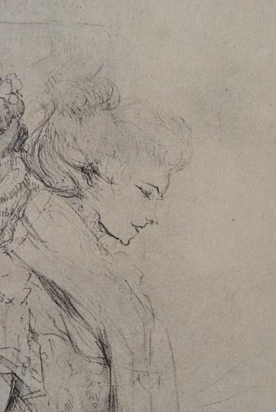 Henri de TOULOUSE-LAUTREC (d’après) : La modiste, 1927, Lithographie signée 2