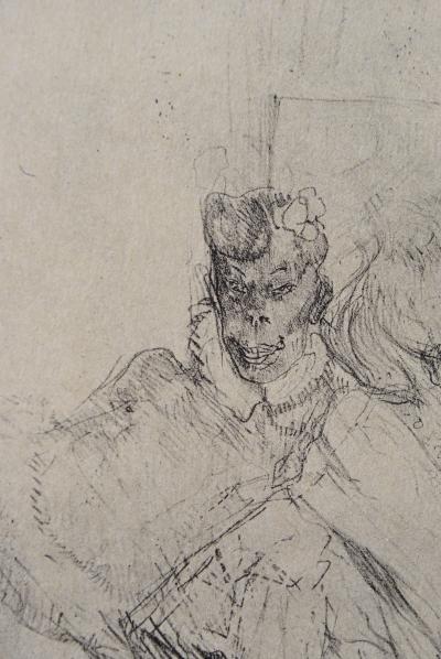 Henri de TOULOUSE-LAUTREC (d’après) : La modiste, 1927, Lithographie signée 2