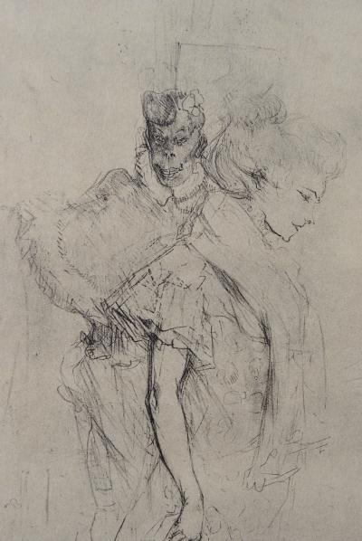 Henri de TOULOUSE-LAUTREC (d’après) : La modiste, 1927, Lithographie signée 2