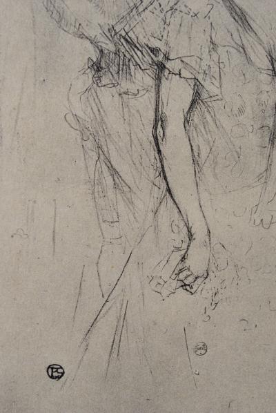 Henri de TOULOUSE-LAUTREC (d’après) : La modiste, 1927, Lithographie signée 2