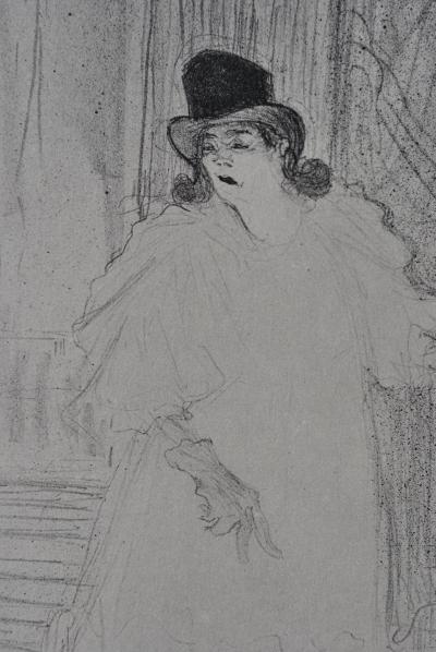 Henri de TOULOUSE-LAUTREC (d’après) : La Cantatrice, 1927, Lithographie signée 2