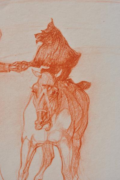 Henri de TOULOUSE-LAUTREC (d’après) - La dresseuse de chien, 1927 , Lithographie signée 2