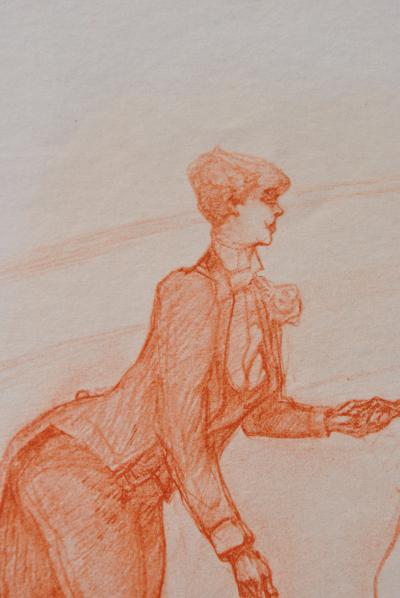 Henri de TOULOUSE-LAUTREC (d’après) - La dresseuse de chien, 1927 , Lithographie signée 2