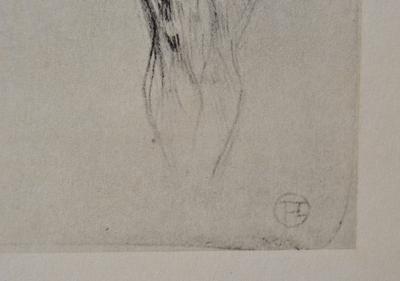 Henri de TOULOUSE-LAUTREC (d’après) - Mademoiselle Lender au cabaret, 1927 , Lithographie signée 2