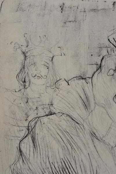 Henri de TOULOUSE-LAUTREC (d’après) - Mademoiselle Lender au cabaret, 1927 , Lithographie signée 2