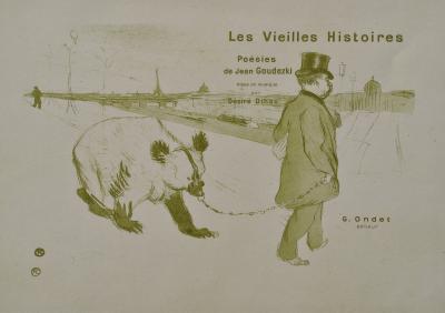 Henri de TOULOUSE-LAUTREC (d’après) : Le dresseur d’ours, 1927, Lithographie signée 2