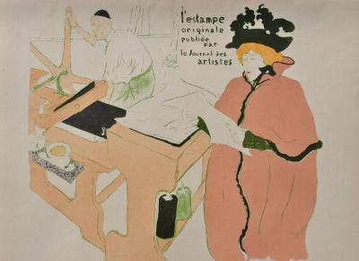 Henri de TOULOUSE-LAUTREC (d’après) : L’estampe Originale,1927, Lithographie signée 2