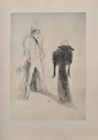 Henri de TOULOUSE-LAUTREC (d’après) : Le fantôme,1927, Lithographie signée 2