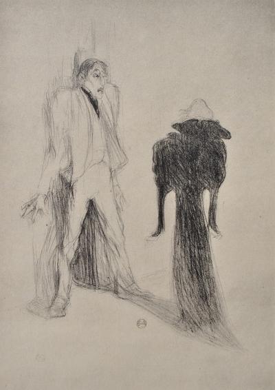 Henri de TOULOUSE-LAUTREC (d’après) : Le fantôme,1927, Lithographie signée 2