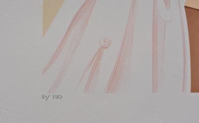 Henri de TOULOUSE-LAUTREC (d’après) : Sarah Bernard dans Phèdre, 1927, Lithographie signée 2