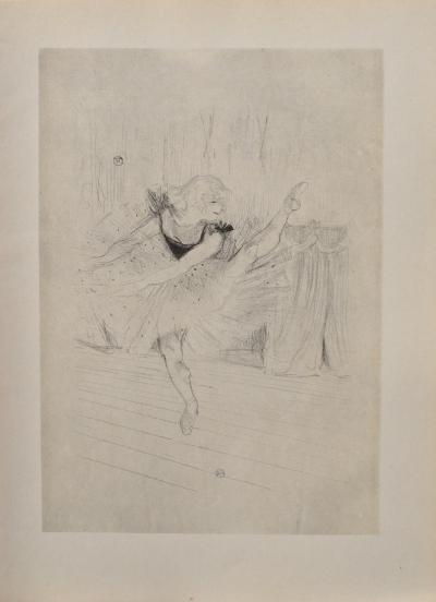 Henri de TOULOUSE-LAUTREC (d’après) : la danseuse anglaise,1927, Lithographie signée 2
