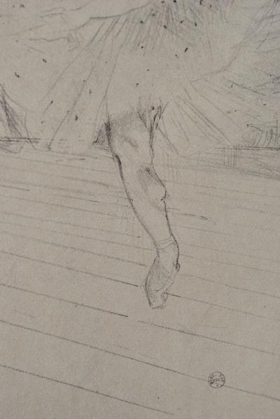 Henri de TOULOUSE-LAUTREC (d’après) : la danseuse anglaise,1927, Lithographie signée 2