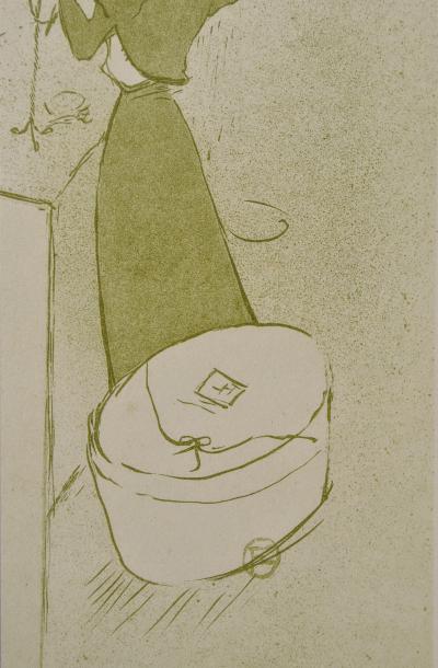 Henri de TOULOUSE-LAUTREC (d’après) : La chapelière des champs Elysées,1927, Lithographie signée 2