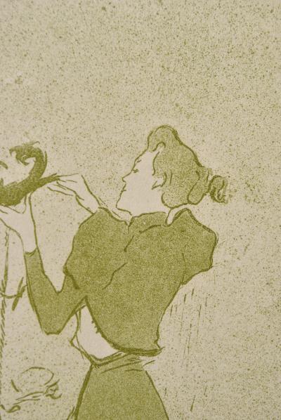 Henri de TOULOUSE-LAUTREC (d’après) : La chapelière des champs Elysées,1927, Lithographie signée 2