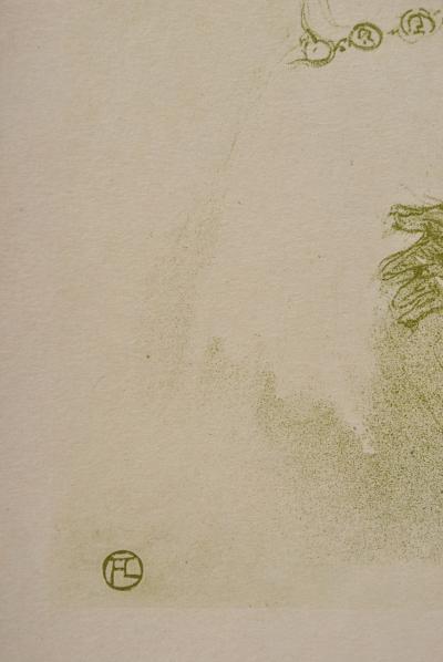 Henri de TOULOUSE-LAUTREC (d’après) : Sarah Bernard dans Phèdre, 1927, Lithographie signée 2