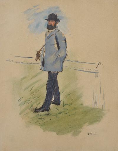 Henri de TOULOUSE-LAUTREC (d’après) : Le Comte Alphonse de Lautrec, 1927, Lithographie signée 2