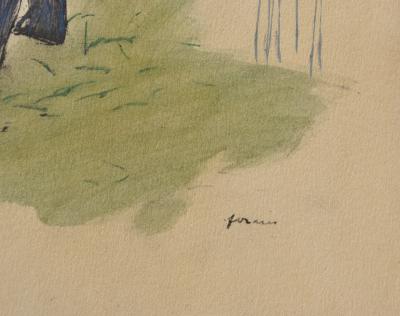 Henri de TOULOUSE-LAUTREC (d’après) : Le Comte Alphonse de Lautrec, 1927, Lithographie signée 2