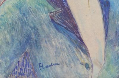 Henri de TOULOUSE-LAUTREC (d’après) : Portrait d’Oscar Wild,1927, Lithographie signée 2