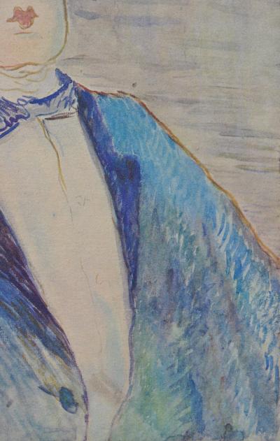 Henri de TOULOUSE-LAUTREC (d’après) : Portrait d’Oscar Wild,1927, Lithographie signée 2