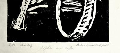 Jean-Boris Anastassiévitch, Orphée aux Enfers, linogravure, vers 1954 2