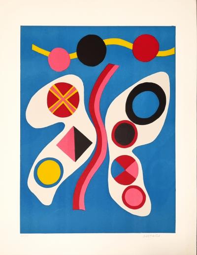 Jorge Perez Castagno  , lithographie signée, numérotée, vers 1975 2