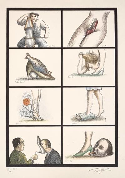 Roland Topor, Fétiche, lithographie rare H.C., 1993 2