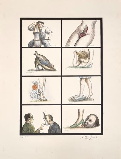 Roland Topor, Fétiche, lithographie rare H.C., 1993 2