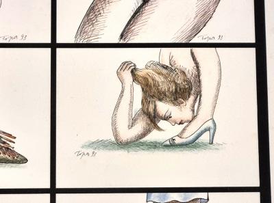 Roland Topor, Fétiche, lithographie rare H.C., 1993 2