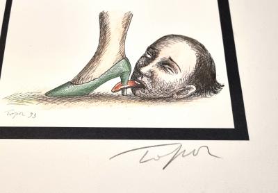 Roland Topor, Fétiche, lithographie rare H.C., 1993 2